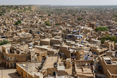 High angle view of cityscape