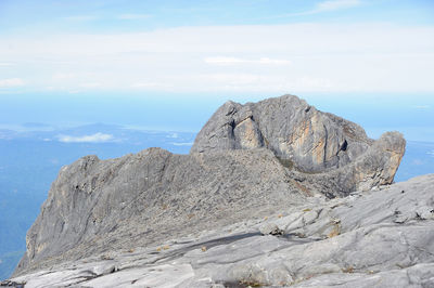 Rock formations against sky