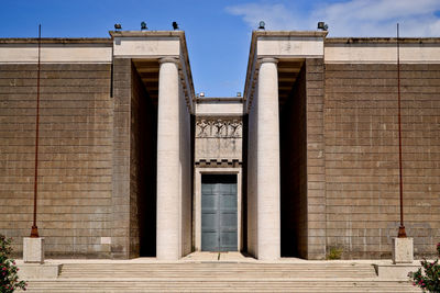 Low angle view of building against sky