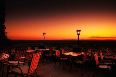 View of sunset
