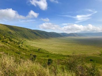 Scenic view of landscape against sky