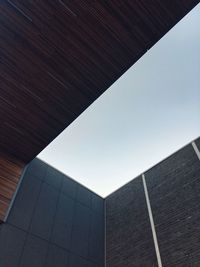 Low angle view of building against clear sky