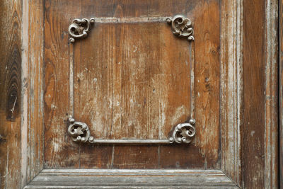 Close-up of door knocker