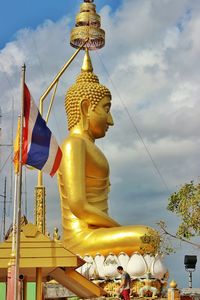 Low angle view of temple