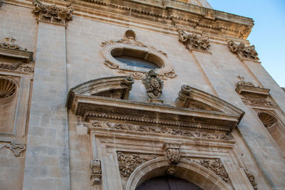 Low angle view of historic building