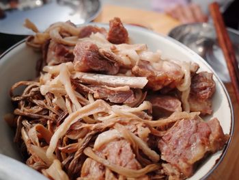Close-up of food in plate