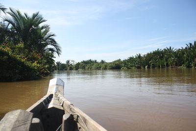 Scenic view of river against sky