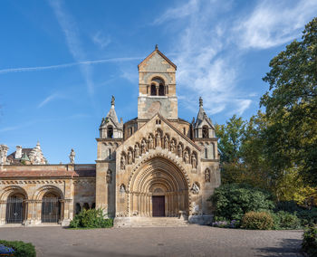 Low angle view of church against sky