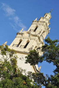 Low angle view of castle against clear sky