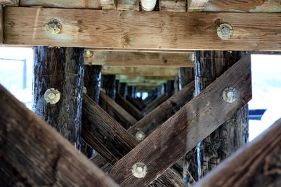 Close-up of wooden plank