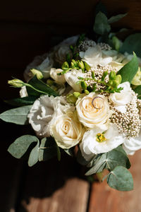 Close-up of rose bouquet