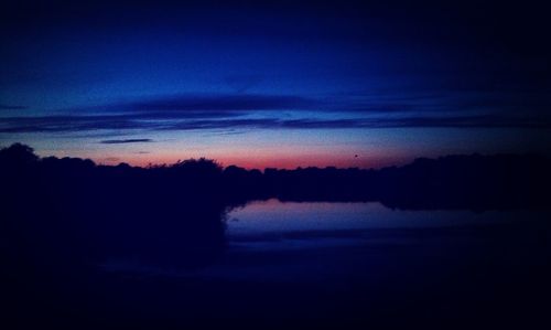 Scenic view of dramatic sky during sunset