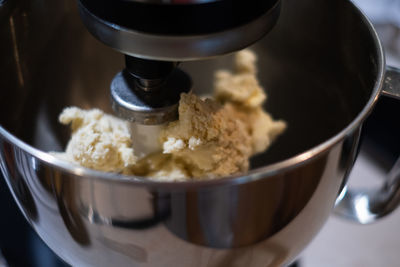 Fresh dough preparation.