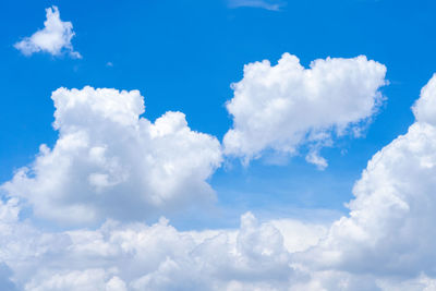 Low angle view of clouds in sky