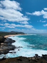 Scenic view of sea against sky