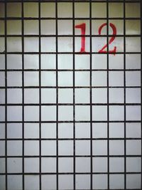 Full frame shot of red wall