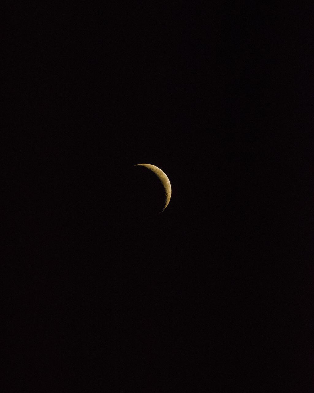 LOW ANGLE VIEW OF MOON IN SKY