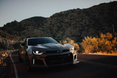 View of car on road