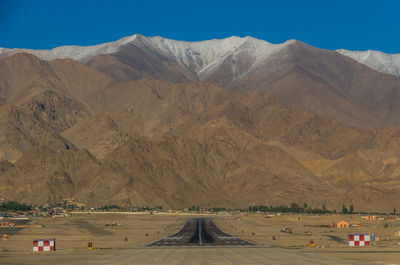 Road passing through a desert