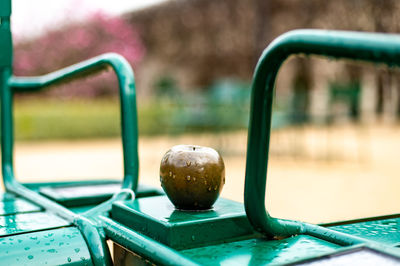 Close-up of water drops on swimming pool