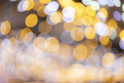 Defocused image of illuminated lights