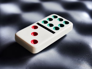 Close-up of eyeglasses on table