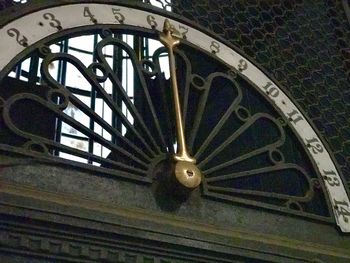 Low angle view of ceiling of old building