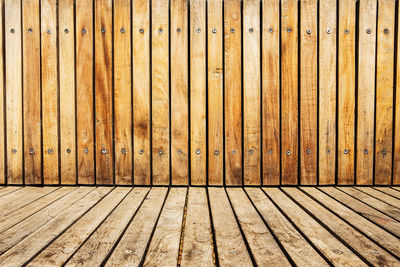 Full frame shot of wooden wall