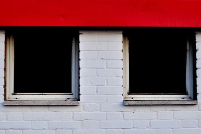 Window of red building