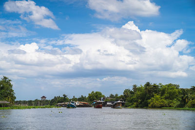 Scenic view of river against sky