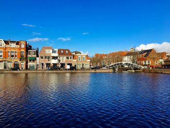 View of buildings at waterfront