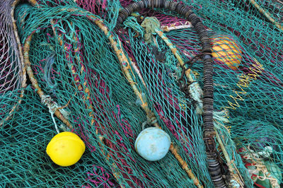 Close-up of fishing net