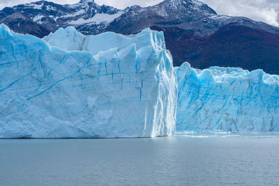 Detail view of perito moreno glacier