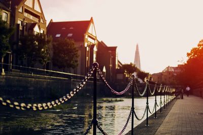 View of bridge over river