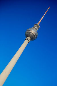 The fernsehturm television tower on alexandraplatz, berlin