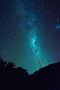 Low angle view of sky at night