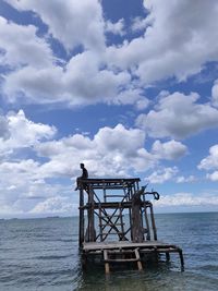 Cloudy beach pantai viovio