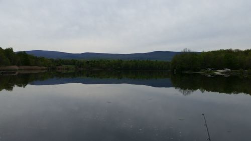 Scenic view of calm lake