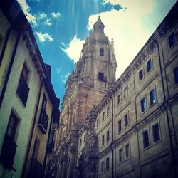 Low angle view of church against sky