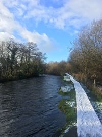 Scenic view of river against sky