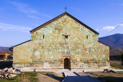 Bonisi sioni basilica, old famous church and monastery in bolnisi, georgia