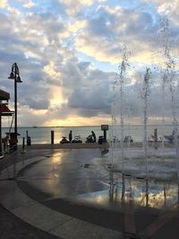 Scenic view of sea against sky