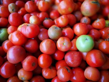 Full frame shot of tomatoes at market