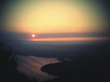 Scenic view of sunset