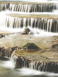 Scenic view of waterfall