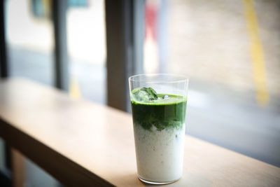 Close-up of drink on table