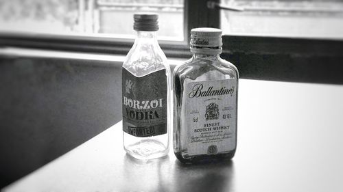 Close-up of drink in glass on table