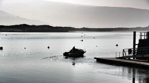 View of boats in sea