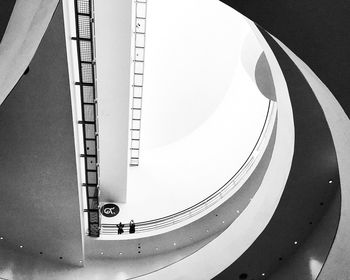 Close-up of spiral staircase