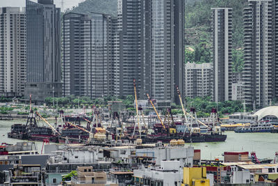 View of buildings in city